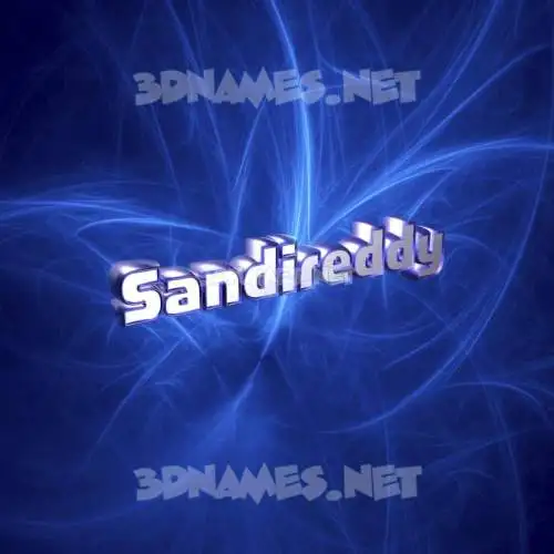 sandireddy in Plasma style - 3D name wallpaper sandireddy in Plasma style - 3D name wallpaper