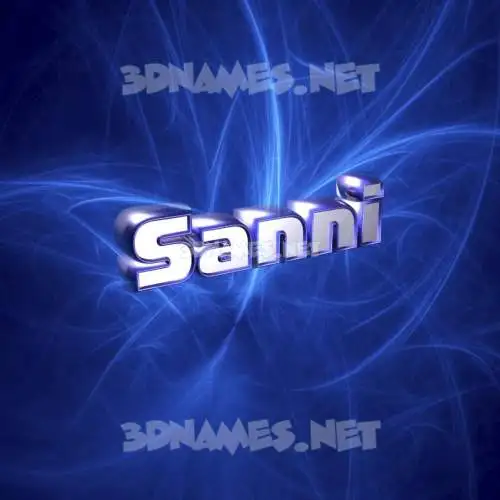 sanni in Plasma style - 3D name wallpaper sanni in Plasma style - 3D name wallpaper
