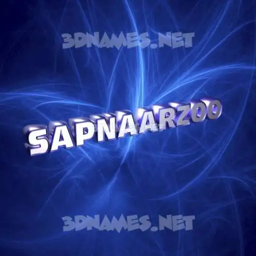 sapnaarzoo in Plasma style - 3D name wallpaper sapnaarzoo in Plasma style - 3D name wallpaper