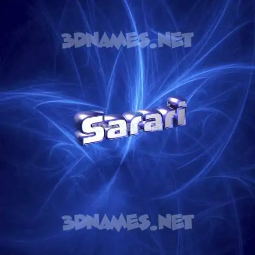 sarari in Plasma style - 3D name wallpaper sarari in Plasma style - 3D name wallpaper