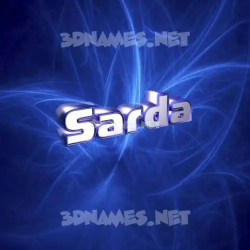 sarda in Plasma style - 3D name wallpaper sarda in Plasma style - 3D name wallpaper