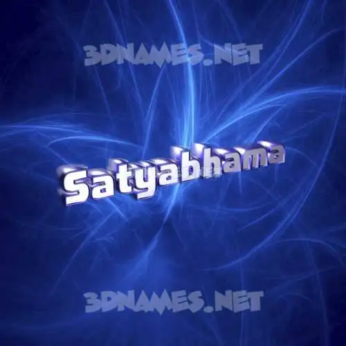 satyabhama in Plasma style - 3D name wallpaper