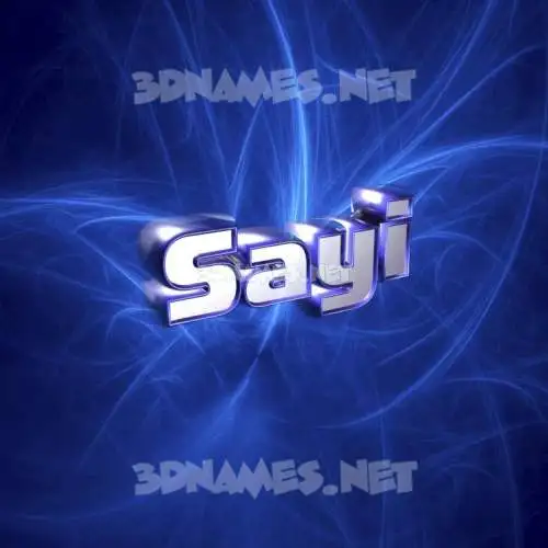 sayi in Plasma style - 3D name wallpaper sayi in Plasma style - 3D name wallpaper