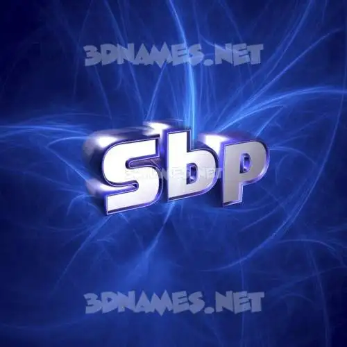 sbp in Plasma style - 3D name wallpaper sbp in Plasma style - 3D name wallpaper
