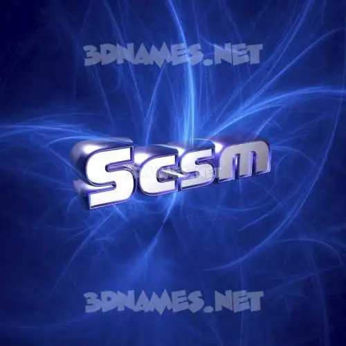 scsm in Plasma style - 3D name wallpaper