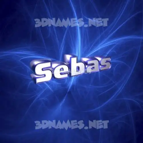 sebas in Plasma style - 3D name wallpaper