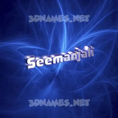 seemanjali in Plasma style - 3D name wallpaper seemanjali in Plasma style - 3D name wallpaper