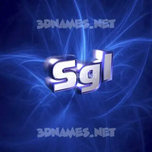 sgl in Plasma style - 3D name wallpaper