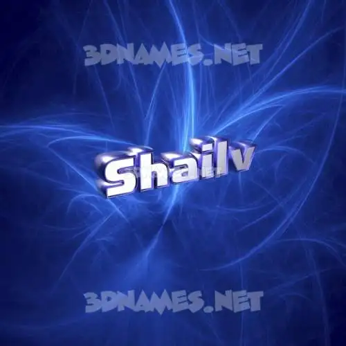 shailv in Plasma style - 3D name wallpaper