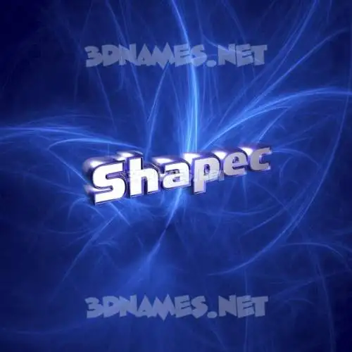 shapec in Plasma style - 3D name wallpaper