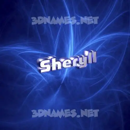 sheryll in Plasma style - 3D name wallpaper sheryll in Plasma style - 3D name wallpaper