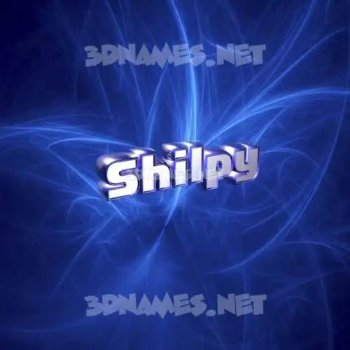 shilpy in Plasma style - 3D name wallpaper