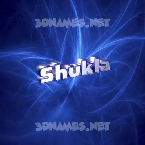 shukla in Plasma style - 3D name wallpaper