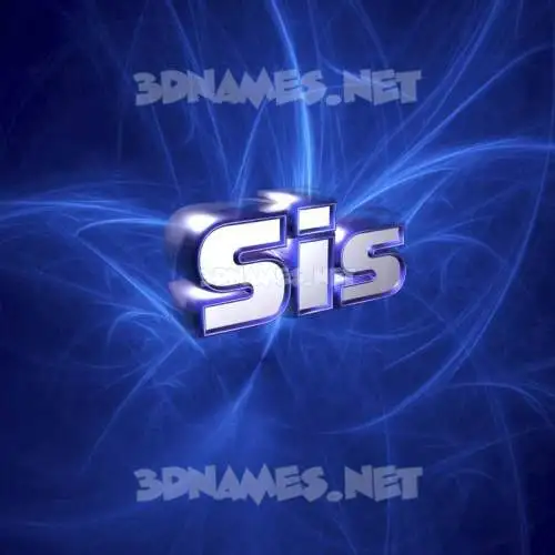 sis in Plasma style - 3D name wallpaper sis in Plasma style - 3D name wallpaper