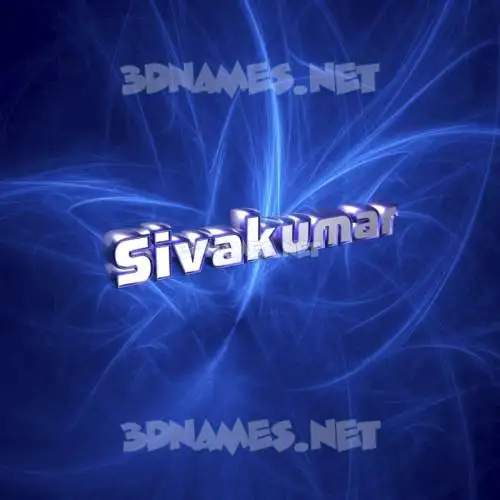 sivakumar in Plasma style - 3D name wallpaper