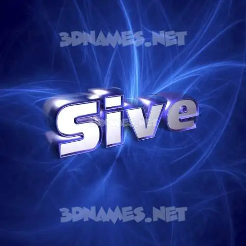sive in Plasma style - 3D name wallpaper sive in Plasma style - 3D name wallpaper