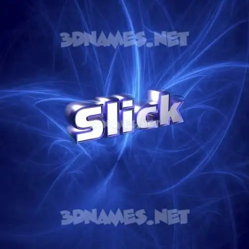 slick in Plasma style - 3D name wallpaper slick in Plasma style - 3D name wallpaper