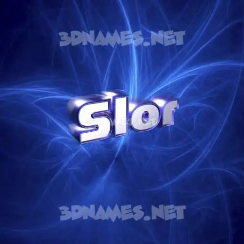 slor in Plasma style - 3D name wallpaper slor in Plasma style - 3D name wallpaper
