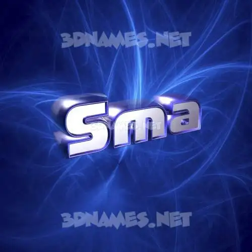 sma in Plasma style - 3D name wallpaper sma in Plasma style - 3D name wallpaper