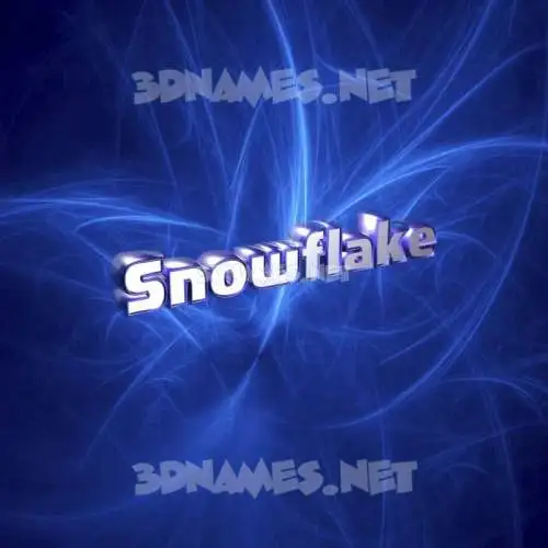 snowflake in Plasma style - 3D name wallpaper snowflake in Plasma style - 3D name wallpaper