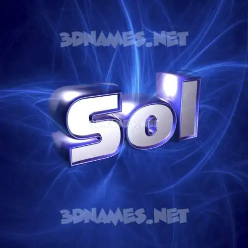 sol in Plasma style - 3D name wallpaper sol in Plasma style - 3D name wallpaper