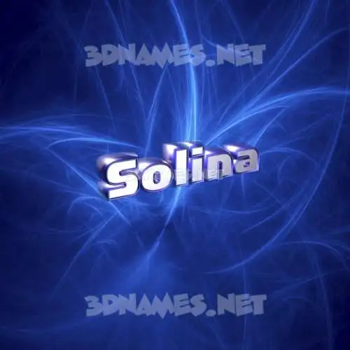 solina in Plasma style - 3D name wallpaper solina in Plasma style - 3D name wallpaper