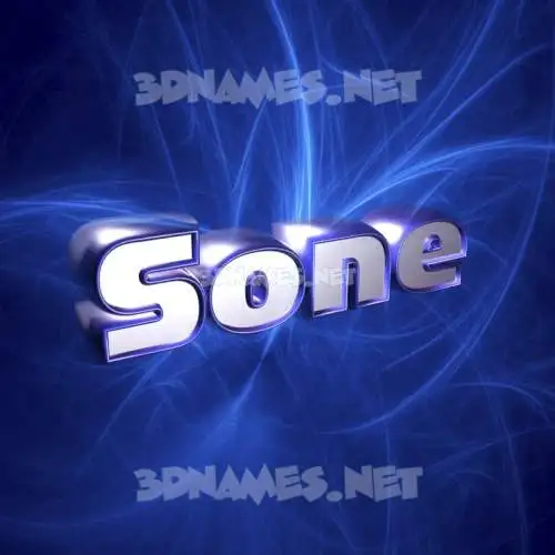 sone in Plasma style - 3D name wallpaper sone in Plasma style - 3D name wallpaper