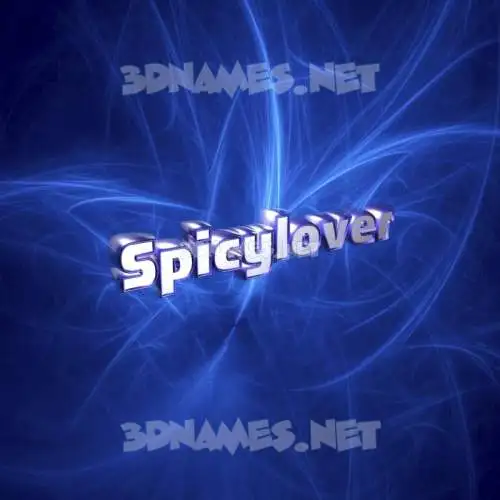 spicylover in Plasma style - 3D name wallpaper spicylover in Plasma style - 3D name wallpaper