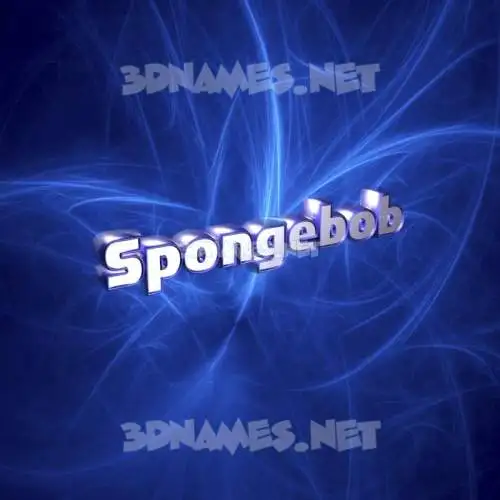 spongebob in Plasma style - 3D name wallpaper spongebob in Plasma style - 3D name wallpaper