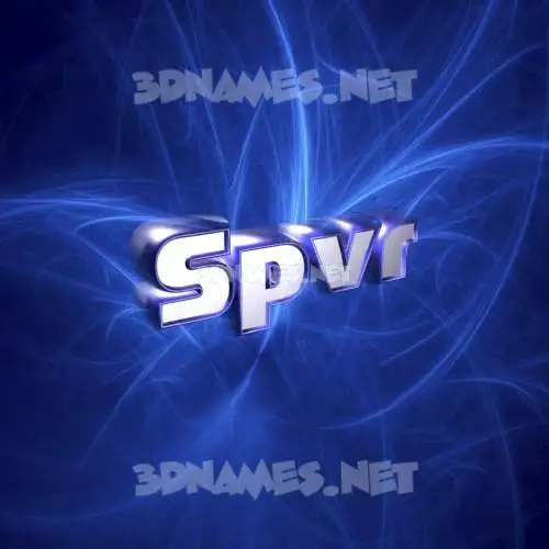 spvr in Plasma style - 3D name wallpaper spvr in Plasma style - 3D name wallpaper