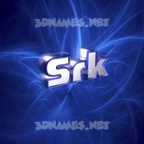 srk in Plasma style - 3D name wallpaper srk in Plasma style - 3D name wallpaper