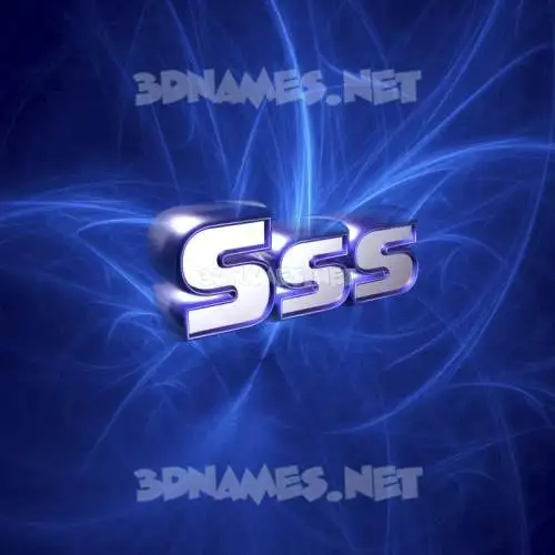 sss in Plasma style - 3D name wallpaper