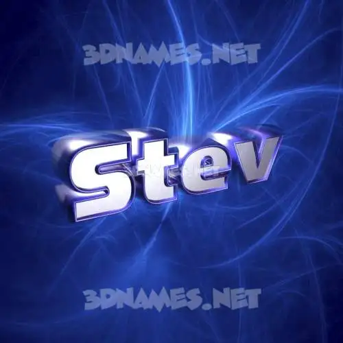 stev in Plasma style - 3D name wallpaper