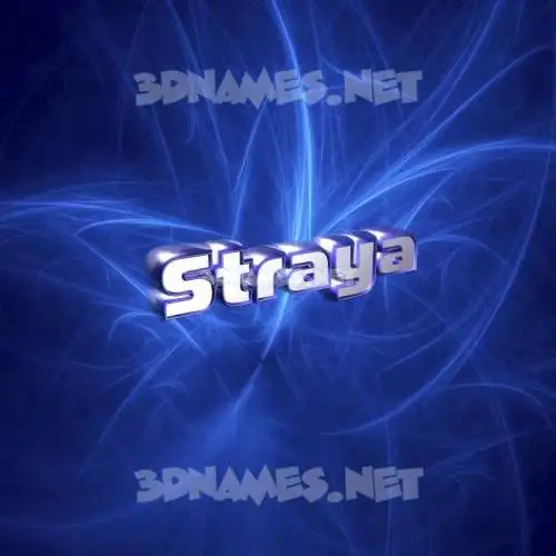 straya in Plasma style - 3D name wallpaper straya in Plasma style - 3D name wallpaper