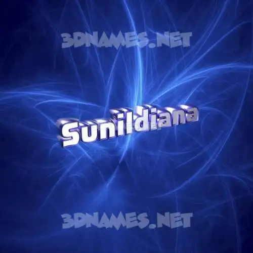sunildiana in Plasma style - 3D name wallpaper