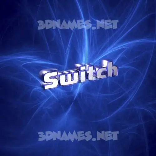 switch in Plasma style - 3D name wallpaper