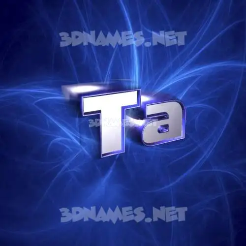 ta in Plasma style - 3D name wallpaper ta in Plasma style - 3D name wallpaper