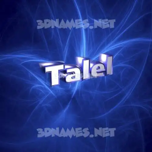 talel in Plasma style - 3D name wallpaper talel in Plasma style - 3D name wallpaper