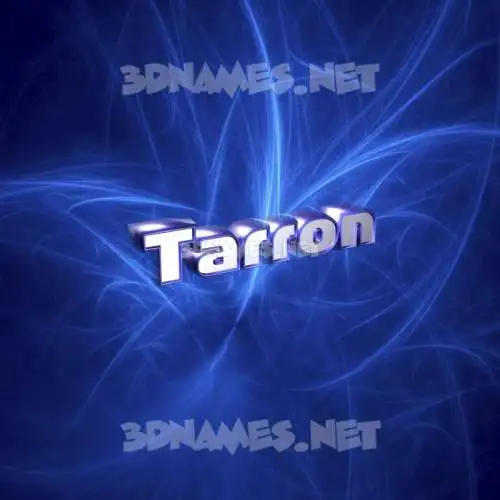 tarron in Plasma style - 3D name wallpaper