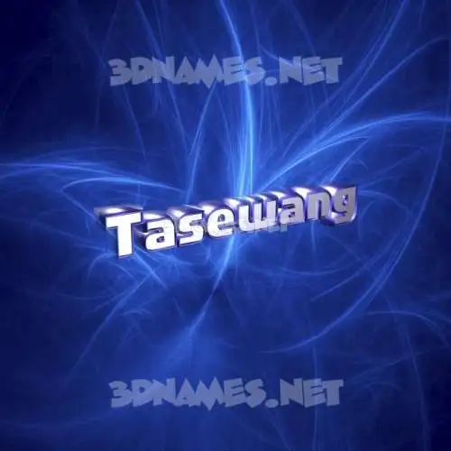 tasewang in Plasma style - 3D name wallpaper