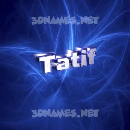 tatif in Plasma style - 3D name wallpaper tatif in Plasma style - 3D name wallpaper