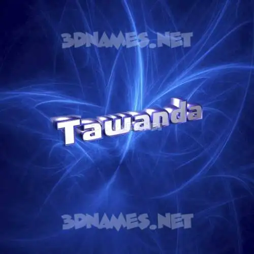 tawanda in Plasma style - 3D name wallpaper