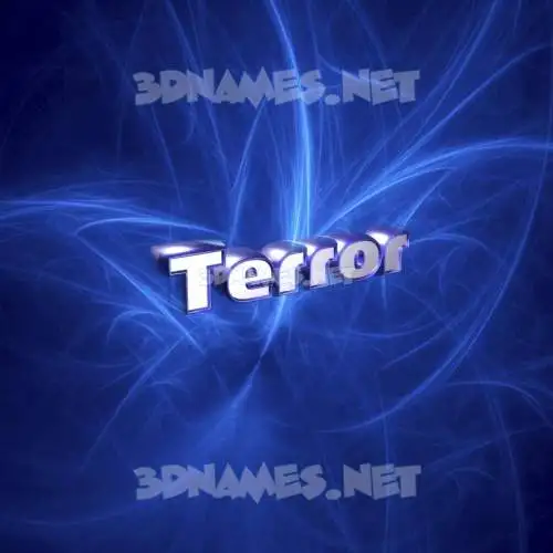 terror in Plasma style - 3D name wallpaper terror in Plasma style - 3D name wallpaper