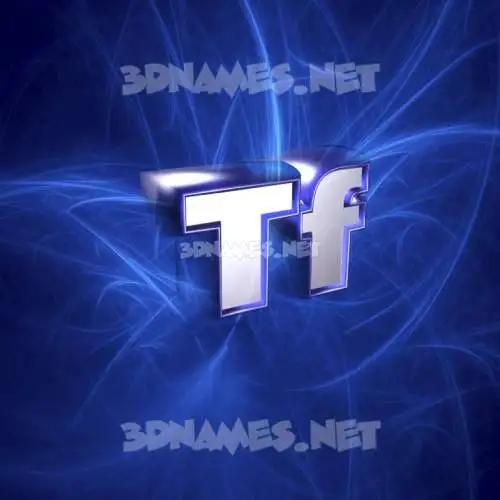 tf in Plasma style - 3D name wallpaper tf in Plasma style - 3D name wallpaper