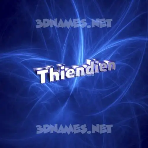 thiendien in Plasma style - 3D name wallpaper