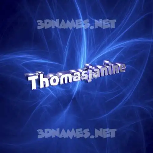 thomasjanine in Plasma style - 3D name wallpaper thomasjanine in Plasma style - 3D name wallpaper