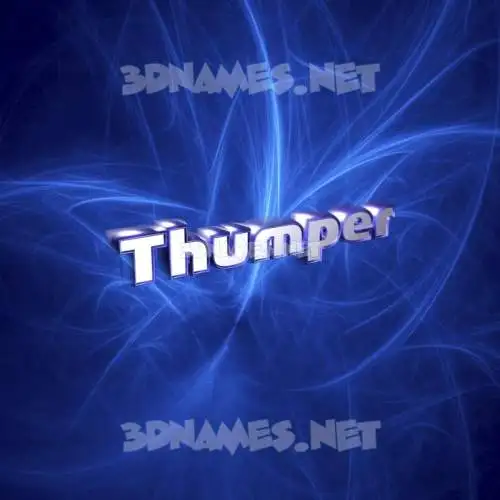 thumper in Plasma style - 3D name wallpaper thumper in Plasma style - 3D name wallpaper