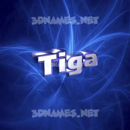tiga in Plasma style - 3D name wallpaper