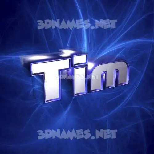 tim in Plasma style - 3D name wallpaper