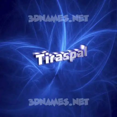 tiraspal in Plasma style - 3D name wallpaper tiraspal in Plasma style - 3D name wallpaper